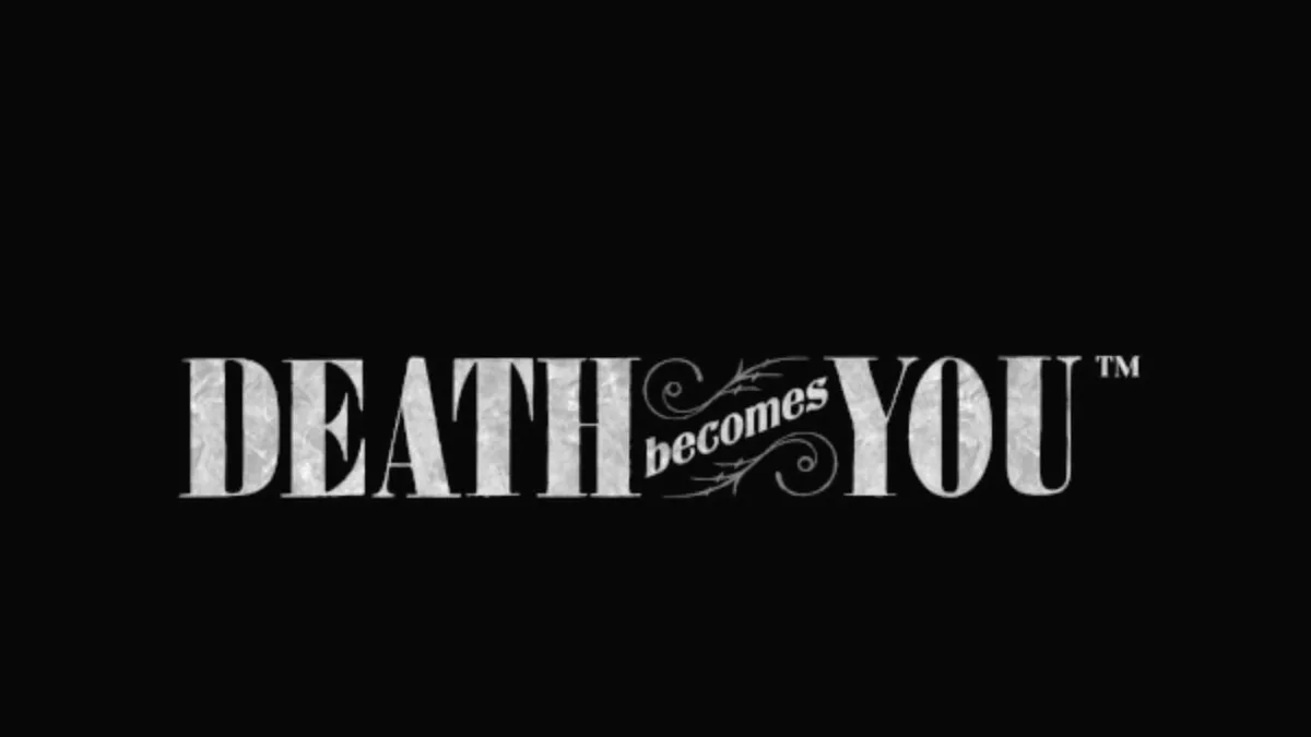 Tampilan visual slot Death Becomes You dengan nuansa gothic dan neon